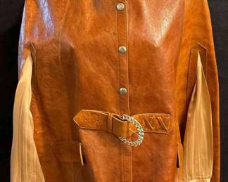 Amazing Leather Cape Karman Western Wear Shirt