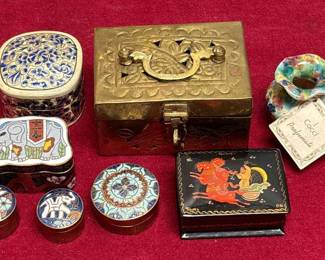 Small Lidded Boxes Cocci Profumati Earthenware Vase 