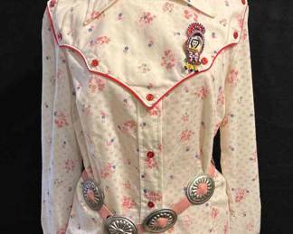 Fenton Western Wear Shirt Concho Belt