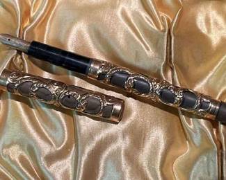 H Brennan Inscribed Fountain Pen 14k