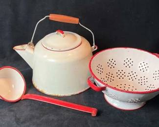 Enamelware Kettle and More
