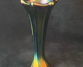 Carnival Glass Bud Vase