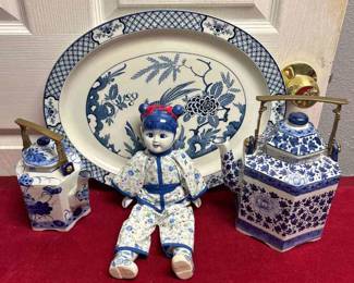 Wood and Sons Yuan Platter  Other Transferware Pieces