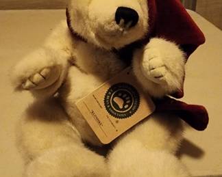 Boyds Bears Klondike Plush Christmas Holiday Collectible Stuffed Polar Bear