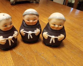 Vintage Goebel Friar Tuck Clergy Monk Salt & Pepper Shakers