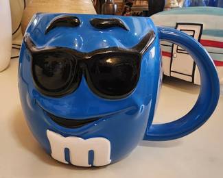 M&M's Sunglasses Coffee Cup Mug 2003 Rare