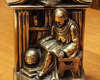 Vintage Reading Monk Bookends