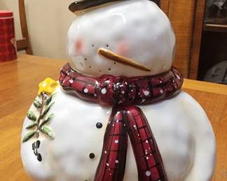 Snowman Cookie Jar Heavenly Holiday by Canterbury Potteries