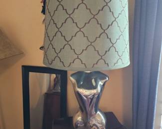 Polished Aluminum Female Torso Lamp