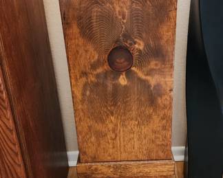 Vintage Oak Storage Pedestal