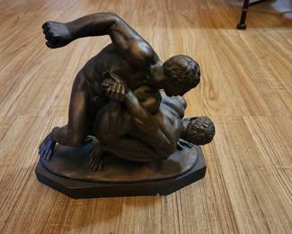 1960s "Les Lutteurs" Philippe Magnier Sculpture by Austin Productions, Inc.