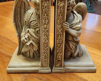 Angels and Demons Statue Bookends Da Vinci Limited Edition