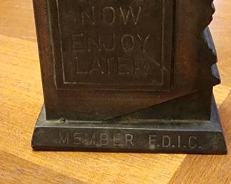 Vintage Arizona Shaped 1st National Bank "SAVE NOW ENJOY LATER" Bank