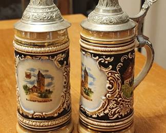 2 Western German Beer Stein