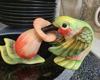 Westland Hummingbird and Flower Magnetic Salt & Pepper Set