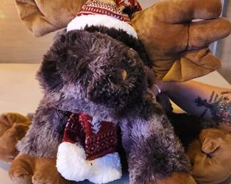 Homerbest Brown Moose Plush Stuffed Animal