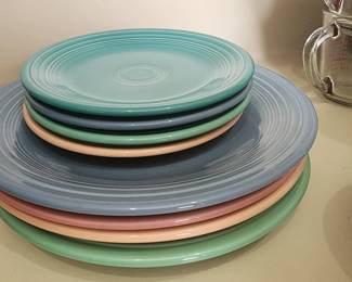 Fiestaware Dinner 4 Plates & 4 Salad Plates Multiple Colors