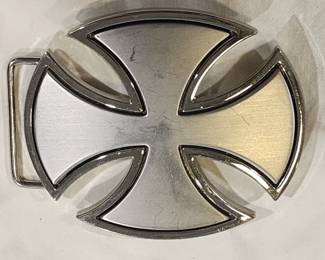 Classic Oval Cross Belt Buckle