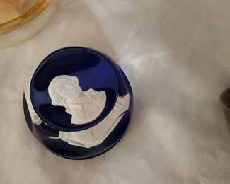 Cameos In Crystal "Thomas Jefferson" Paperweight