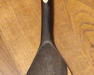 Hand Carved Wood and Painted Cow Bone Africa Spoon