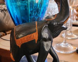 Hand Painted Lacquerware Elephant Sculpture