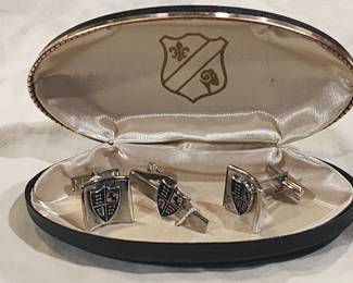 Coat of Arms Cufflinks & Tie Bar Clip