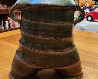 Pottery Stoneware Utensil Canister