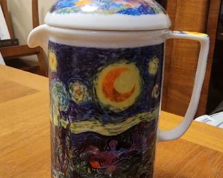 Chaleur Masters Collection French Press Coffee Pot, 'Van Gogh Starry Night'