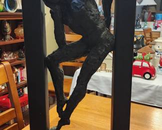 Gerard Koch Metal Brutalist Sculpture Modern Abstract Metal Sculpture Man