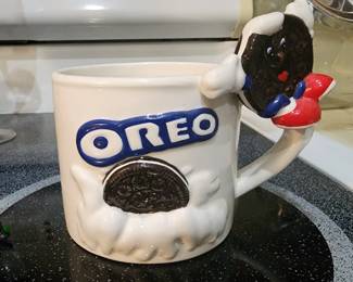 Oreo Cookies Mug 3D Figural on Handle Vintage