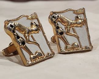 Cartoon Golf Cufflinks