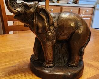Pair Vintage Elephant Bookends