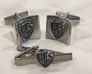 Coat of Arms Cufflinks & Tie Bar Clip