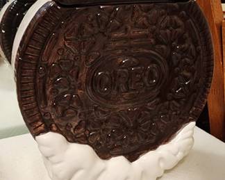 Oreo Cookie Jar Ceramic Unique Nabisco Cookies Milk Splash Wave