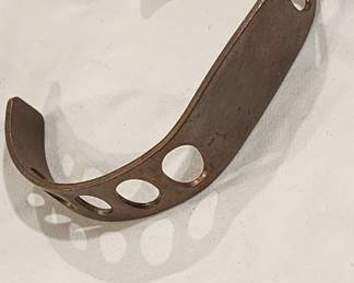 Vintage Atomic Age Copper Metal Cuff Bracelet Mid Century