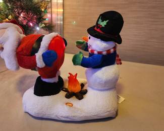 Fire Warming Santa & Snowman