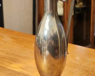 Beautiful, mid century, vintage, pewter bud vase