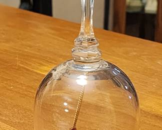 Glass Bell Clear Cut Vintage