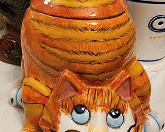 Ganz Bella Casa J. Summer Tabby Cat Cookie Jar