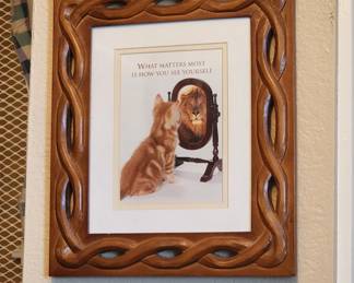 Roaring Reflection Lithograph framed vintage 1997 Alan Wnuk