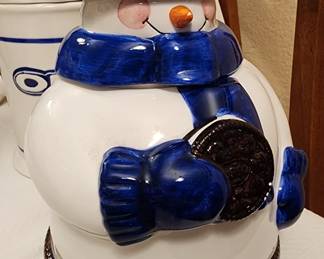 Snowman Oreo Cookie Jar