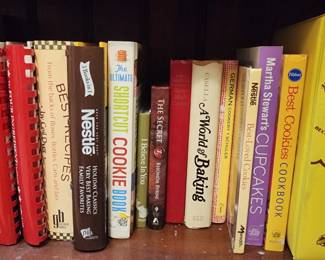 A World of Baking, Martha Stewart's Cupcakes, I Believe In You, and such..