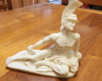 Achilles Greek Hero Greek Warrior Alabaster Handmade