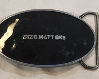Size Matters Belt Buckle