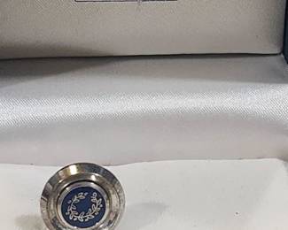 Athens 2004 Silver & Agate Cufflinks Collector's