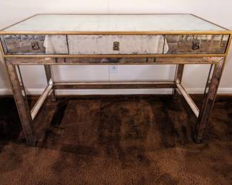 JOHN RICHARD DESIGNER MIRRORED  VANITY TABLE 