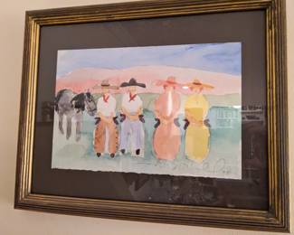 1994 SIGNED WATERCOLOR BY (TOM?) HILL