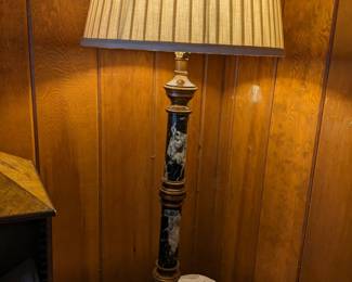 MARBLE COLUMN TABLE LAMP