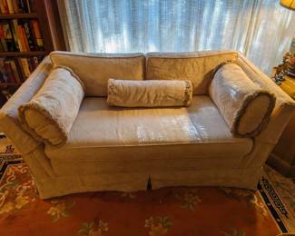 SECOND OF TWO SINGLE CUSHION LOVE SEATS