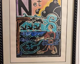 ANDERSON COLORED LITHOGRAPH